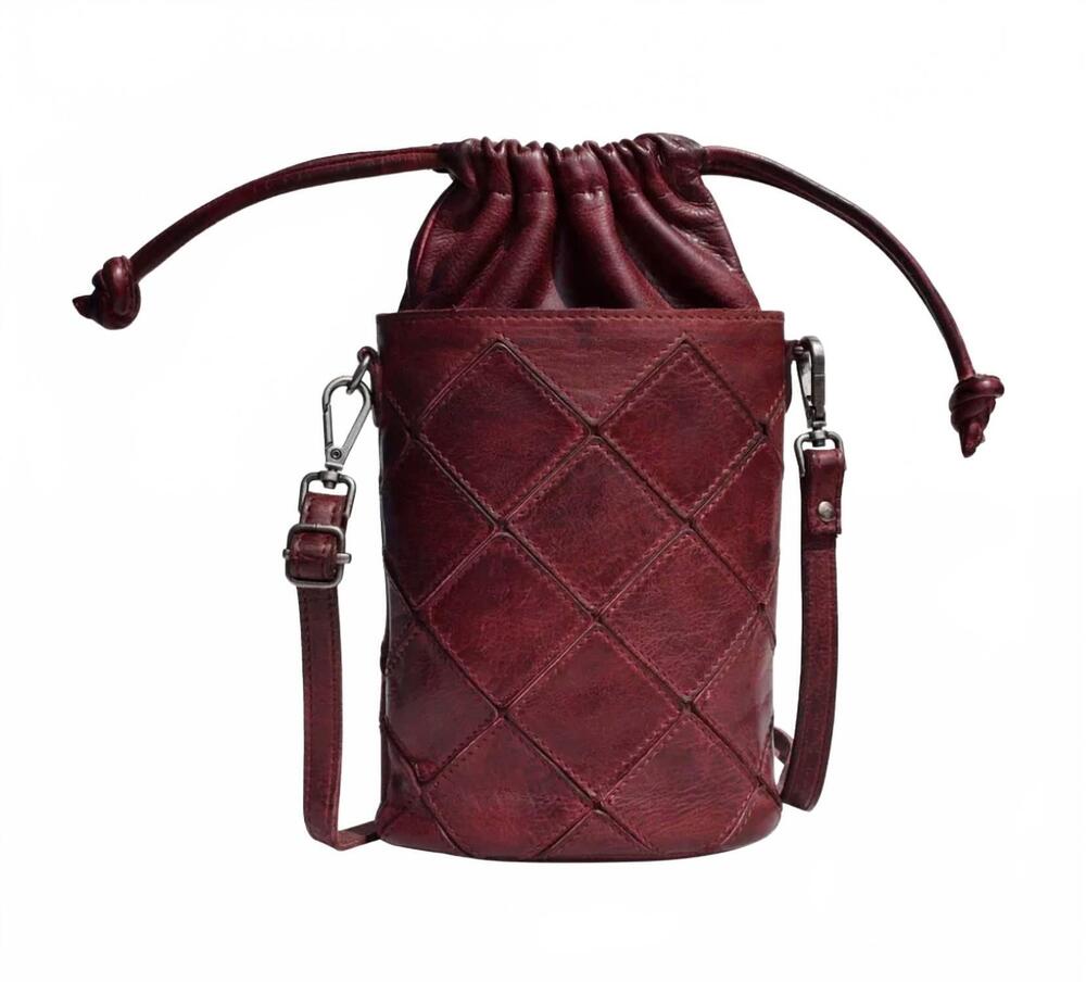 NEW LATICO women's leather payne crossbody purse in oxblood